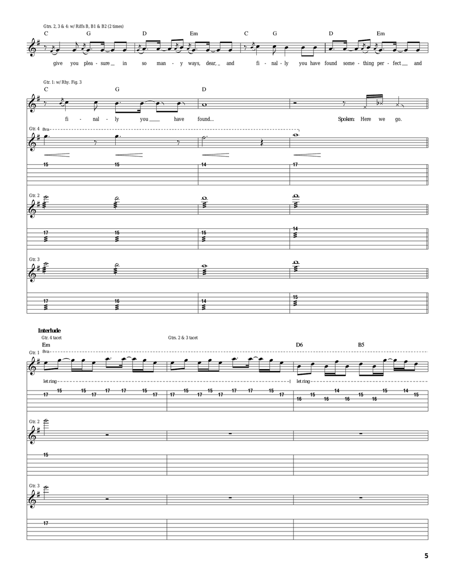 Hard To Concentrate Acoustic Guitar scores gallery preview page 5