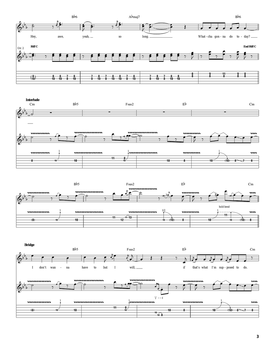 Hey Hey Acoustic Guitar scores gallery preview page 3