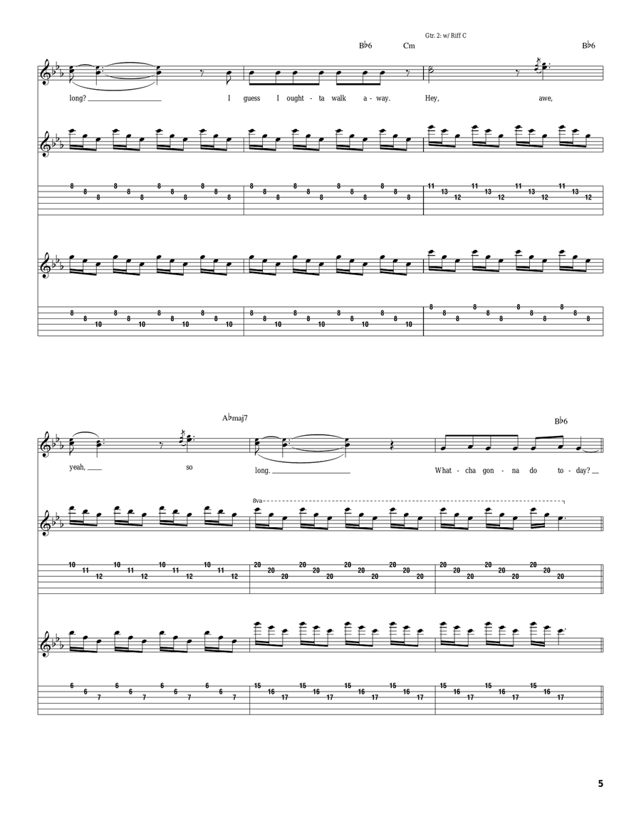 Hey Hey Acoustic Guitar scores gallery preview page 5