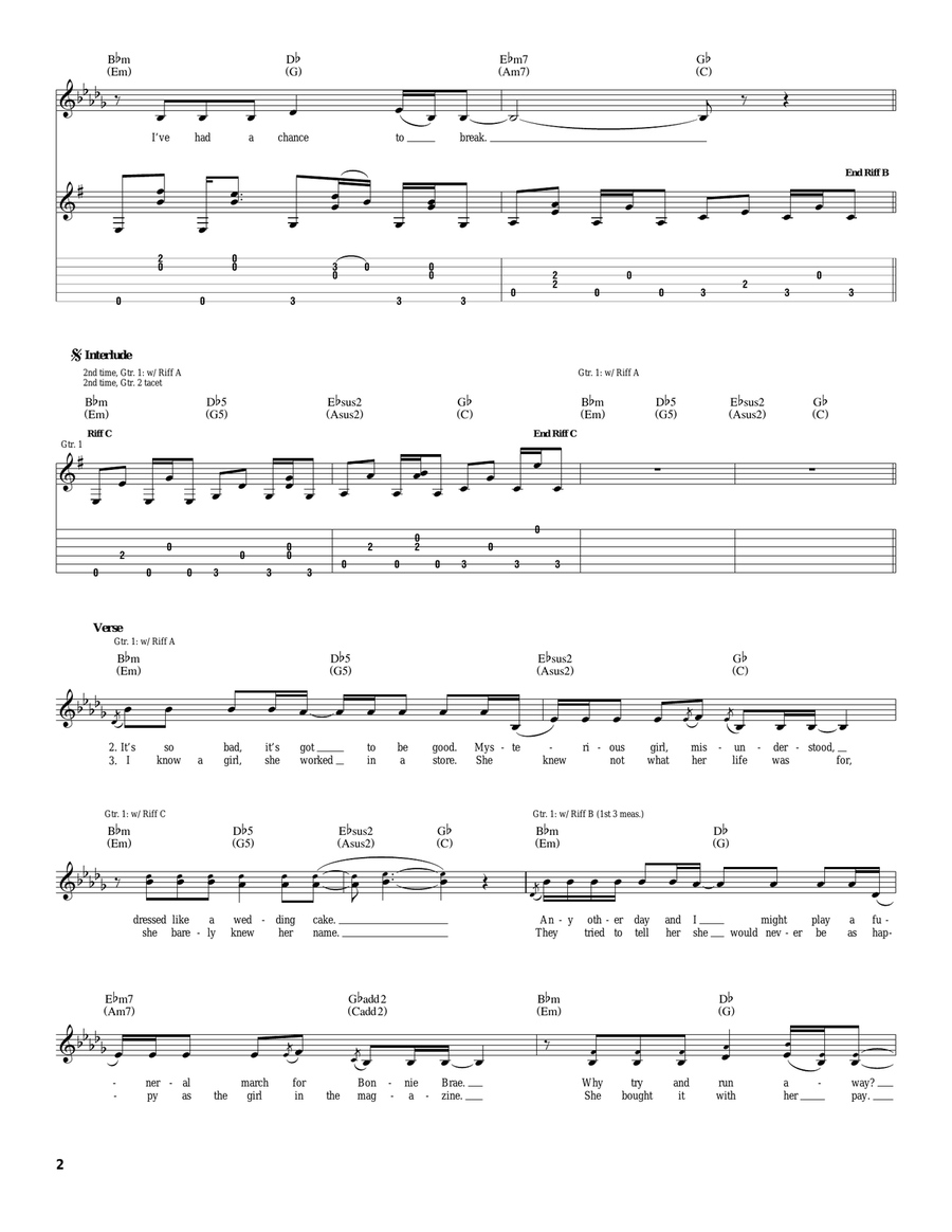Slow Cheetah Slow Cheetah Acoustic Guitar scores gallery preview page 2