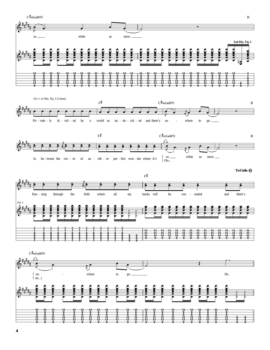 Snow (Hey Oh) Snow (Hey Oh) Acoustic Guitar scores gallery preview page 4