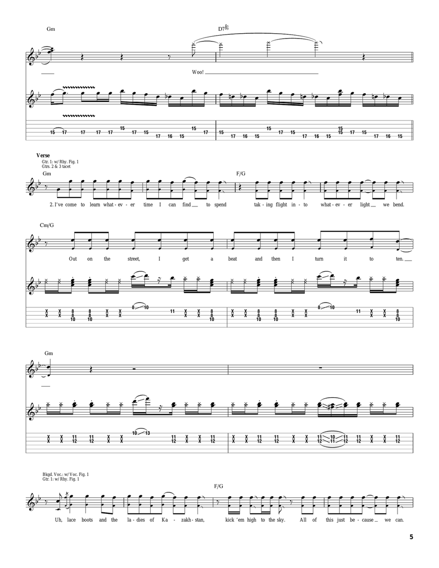 Turn It Again Turn It Again Acoustic Guitar scores gallery preview page 5