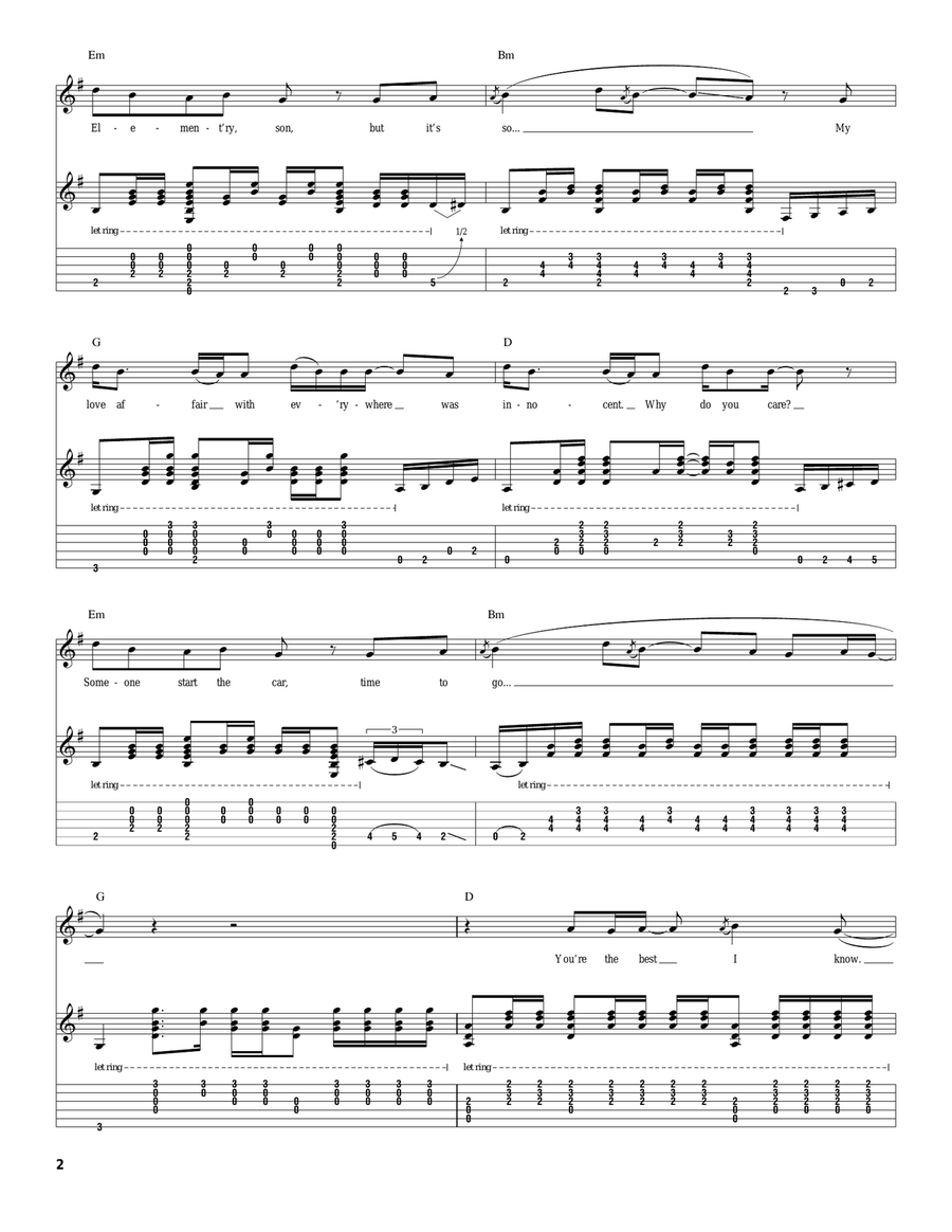 Wet Sand Wet Sand Acoustic Guitar scores gallery preview page 2