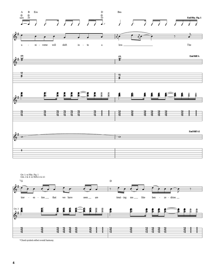 Wet Sand Wet Sand Acoustic Guitar scores gallery preview page 4