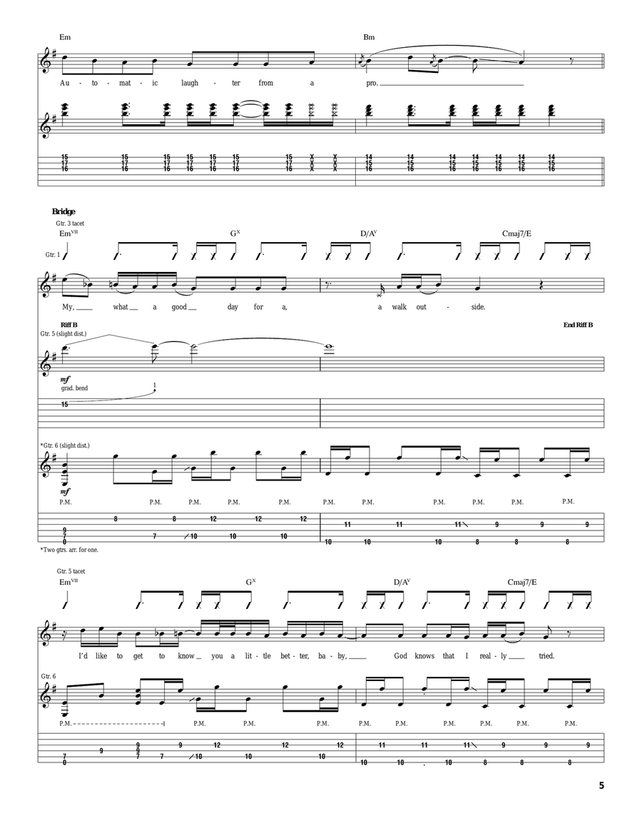 Wet Sand Wet Sand Acoustic Guitar scores gallery preview page 5