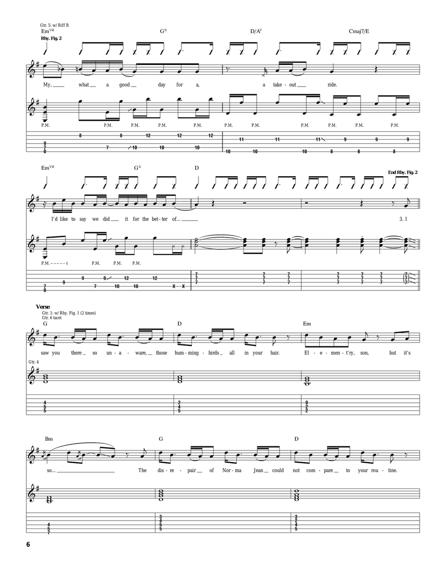 Wet Sand Wet Sand Acoustic Guitar scores gallery preview page 6