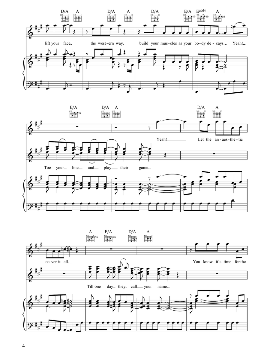 Hammer To Fall Hammer To Fall Guitar scores gallery preview page 4