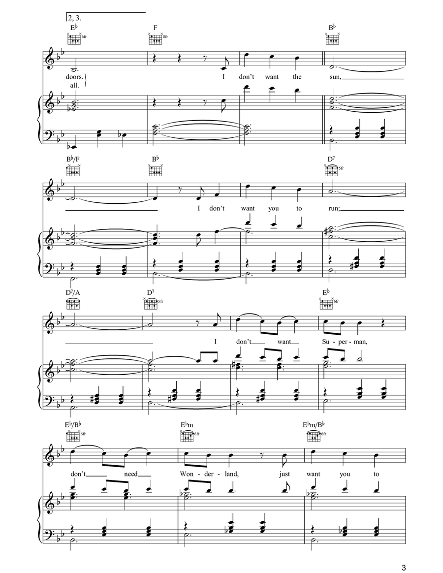 Superman Superman Piano, Vocal, Guitar scores gallery preview page 3