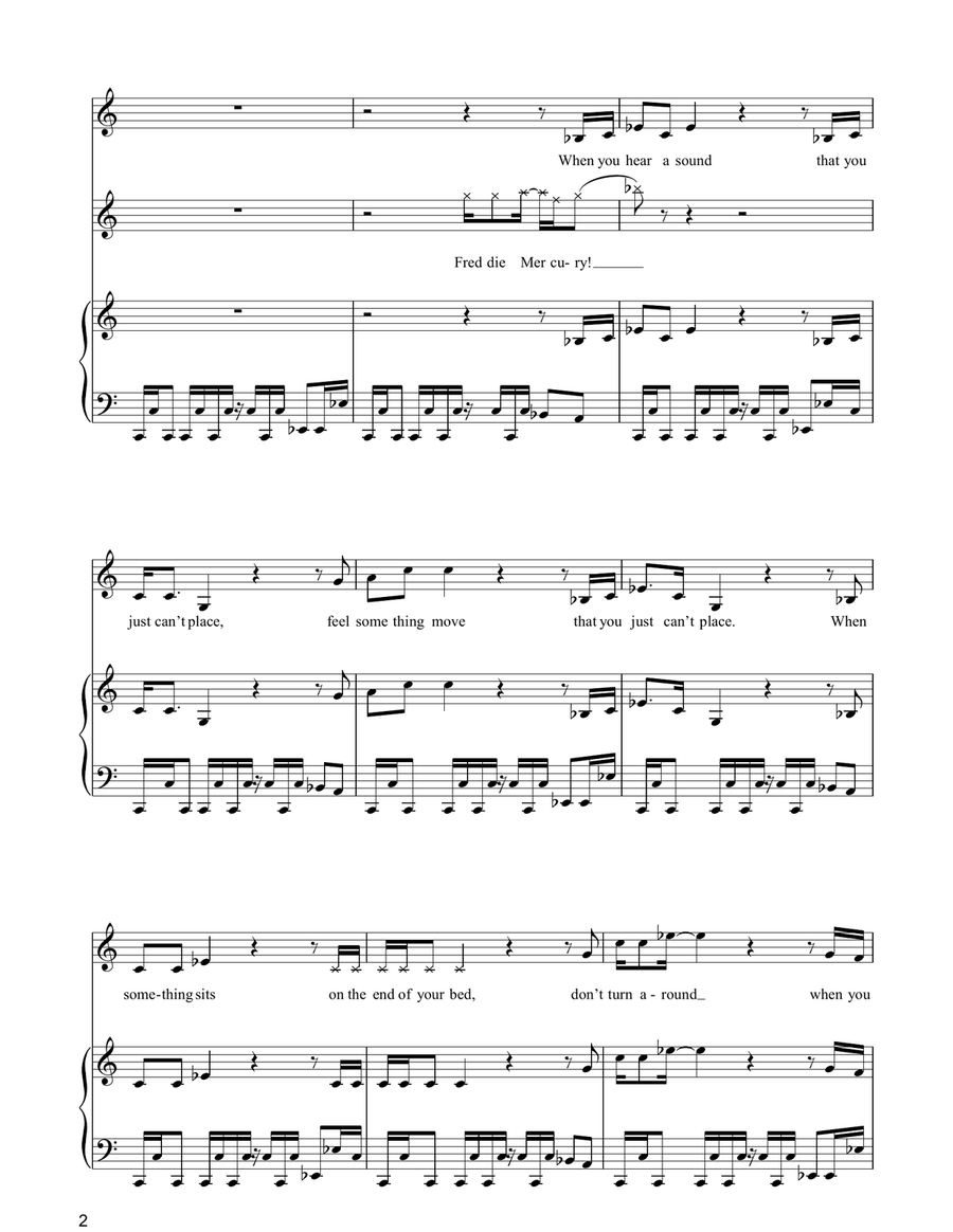 The Invisible Man The Invisible Man Piano, Vocal, Guitar scores gallery preview page 2
