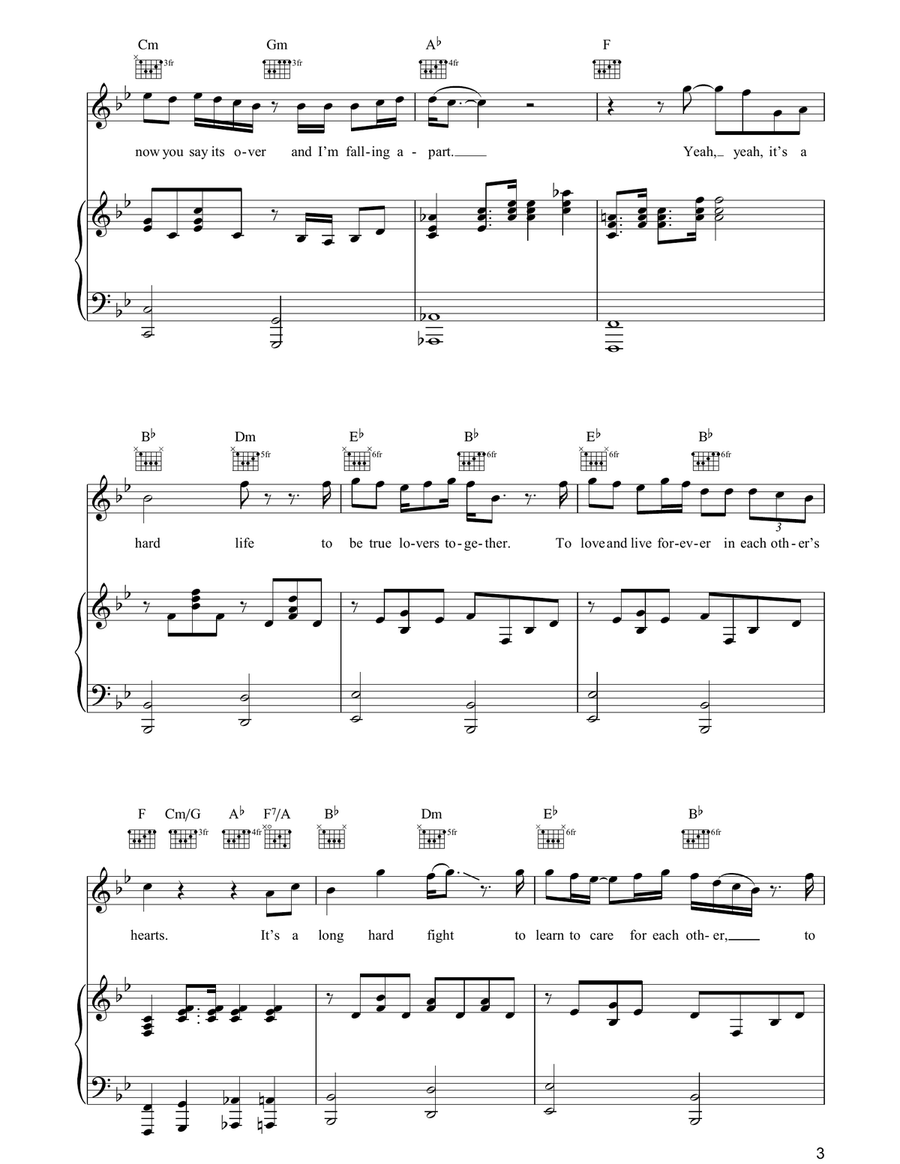 It's A Hard Life It's A Hard Life Piano, Vocal, Guitar scores gallery preview page 3