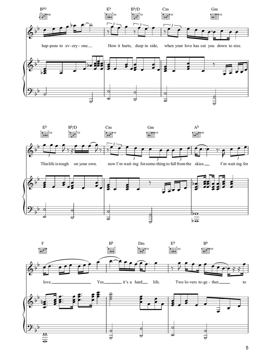 It's A Hard Life It's A Hard Life Piano, Vocal, Guitar scores gallery preview page 5