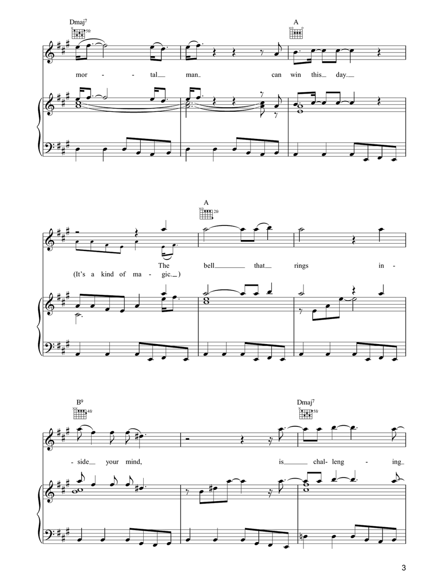 A Kind Of Magic A Kind Of Magic Piano, Vocal, Guitar scores gallery preview page 3