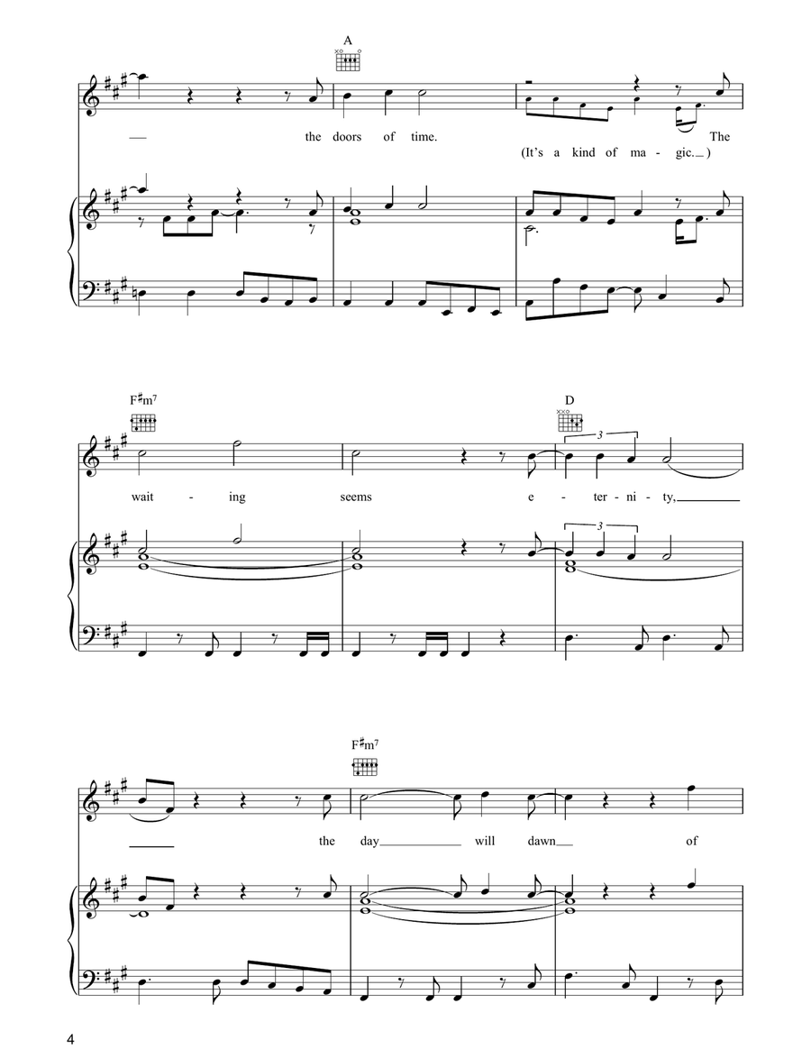 A Kind Of Magic A Kind Of Magic Piano, Vocal, Guitar scores gallery preview page 4