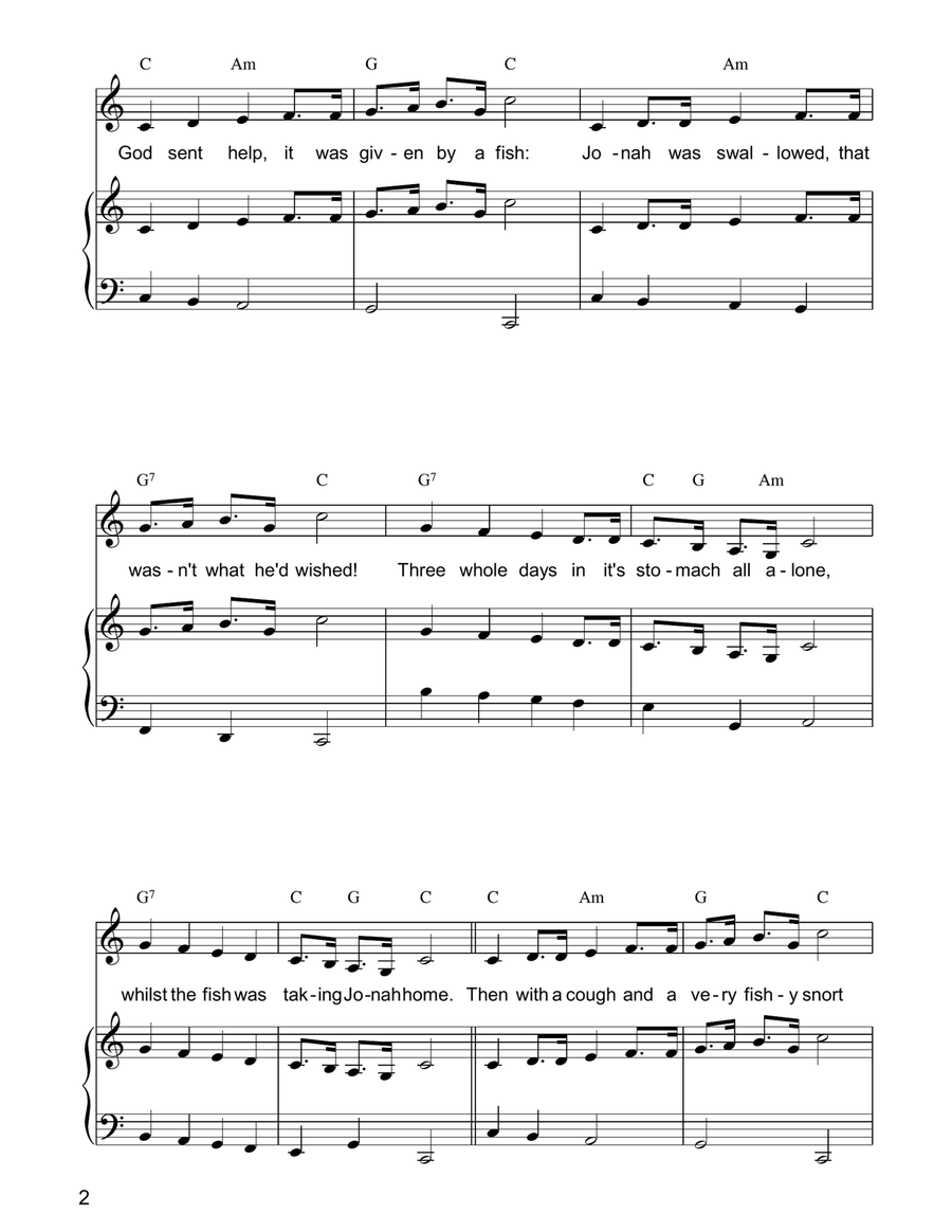 Jonah's Lesson Jonah's Lesson Piano, Vocal, Guitar scores gallery preview page 2