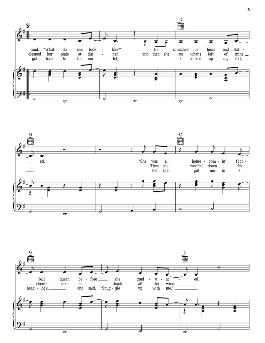 Runnin' Block Runnin' Block Piano, Vocal, Guitar scores gallery preview page 3
