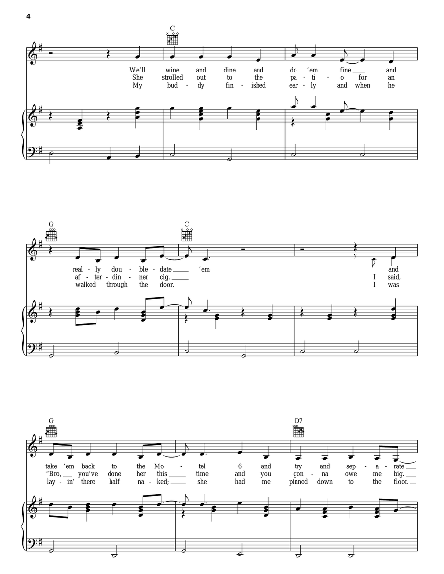 Runnin' Block Runnin' Block Piano, Vocal, Guitar scores gallery preview page 4