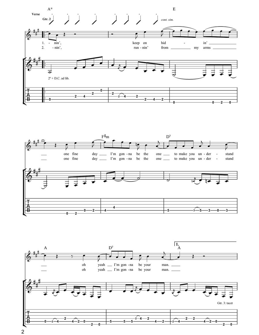 Keep On Running Keep On Running Guitar Tablature scores gallery preview page 2