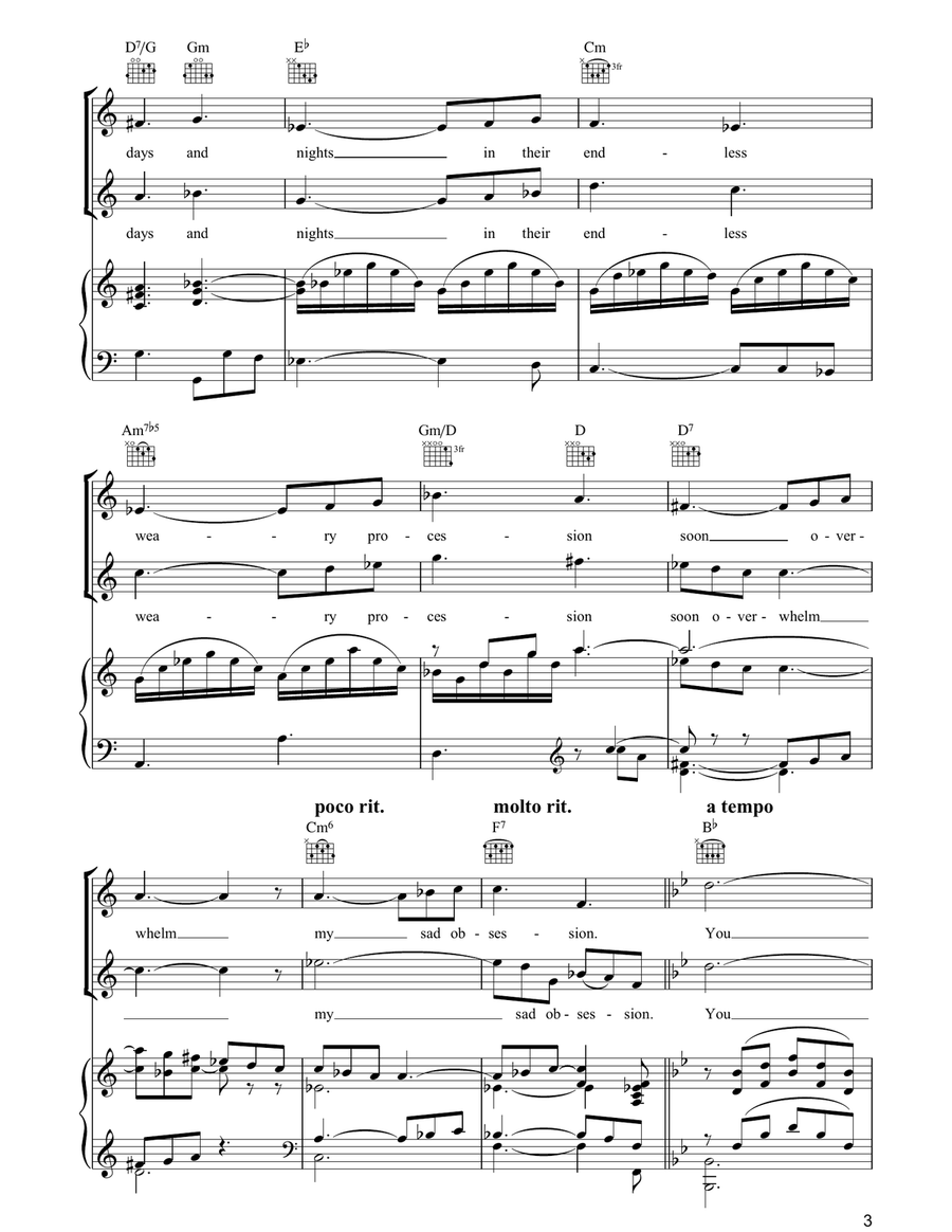 You And I You And I Piano, Vocal, Guitar scores gallery preview page 3