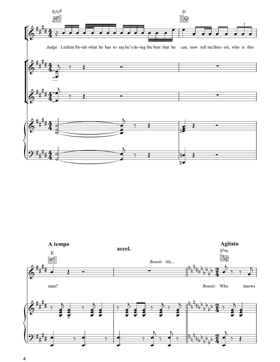Who (from Martin Guerre) Who (from Martin Guerre) Piano, Vocal, Guitar scores gallery preview page 4