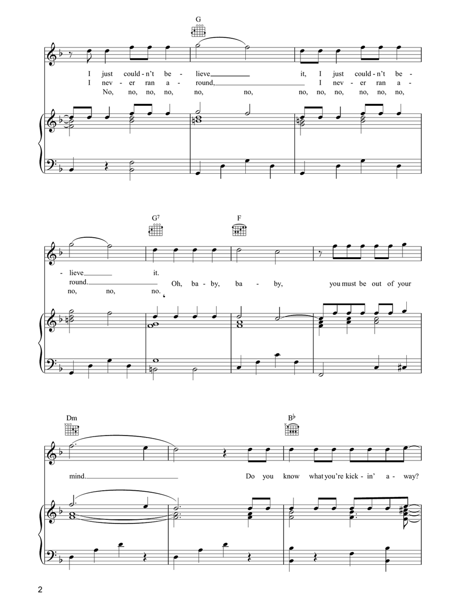 We've Got A Groovy Thing Goin' Piano, Vocal, Guitar scores gallery preview page 2