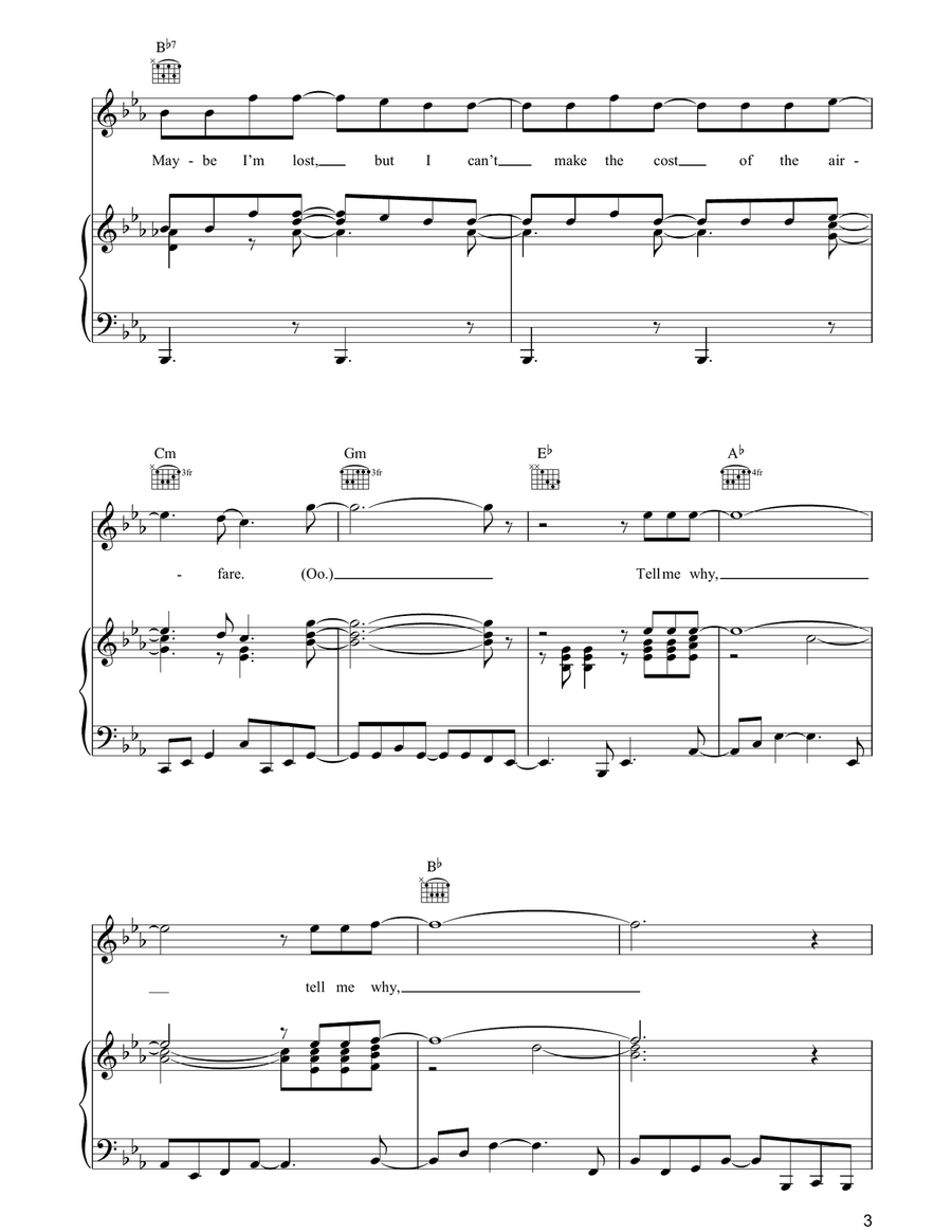 Why Don't You Write Me Why Don't You Write Me Piano, Vocal, Guitar scores gallery preview page 3