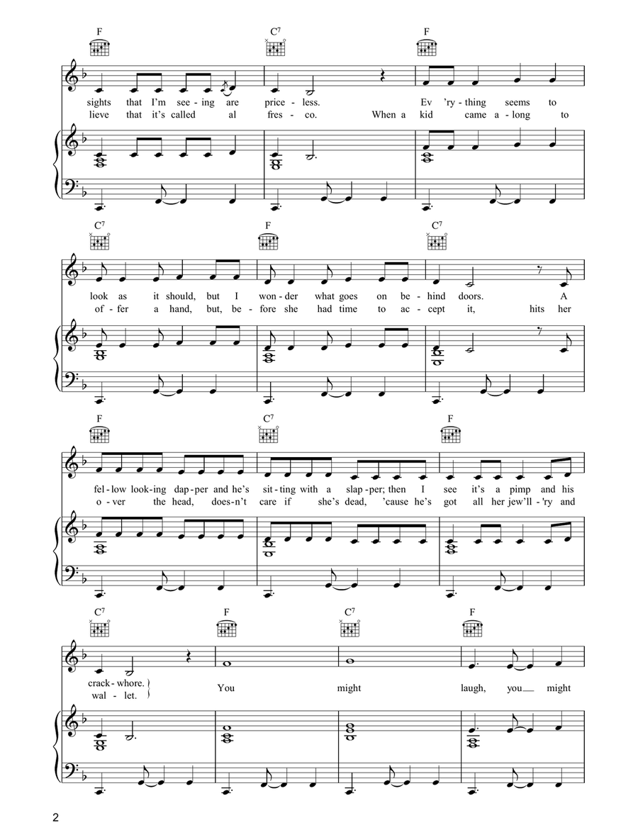 LDN LDN Piano, Vocal, Guitar scores gallery preview page 2