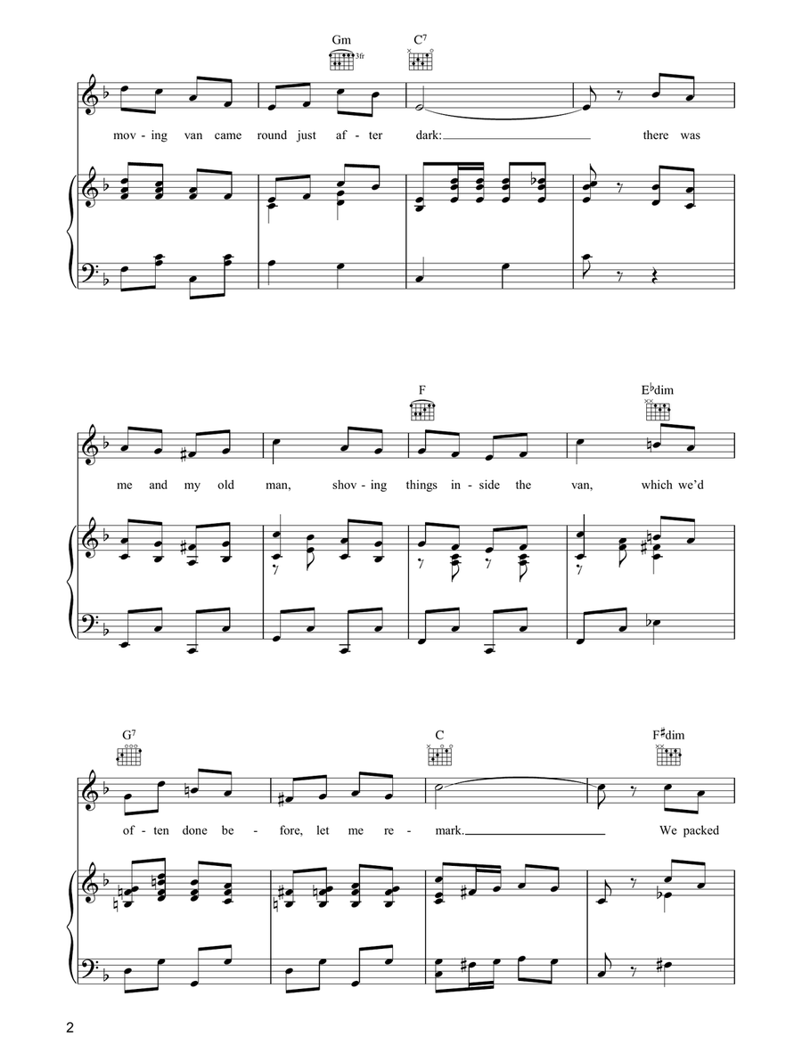 Don't Dilly Dally On The Way Piano, Vocal, Guitar scores gallery preview page 2