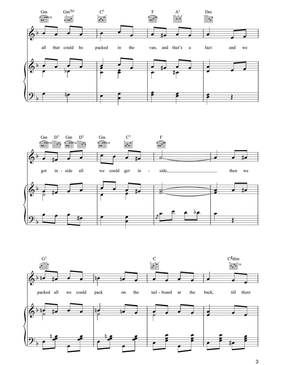 Don't Dilly Dally On The Way Piano, Vocal, Guitar scores gallery preview page 3