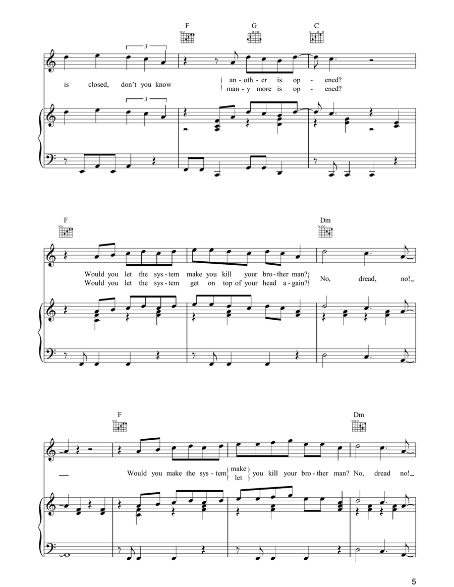 Coming In From The Cold Coming In From The Cold Guitar scores gallery preview page 5