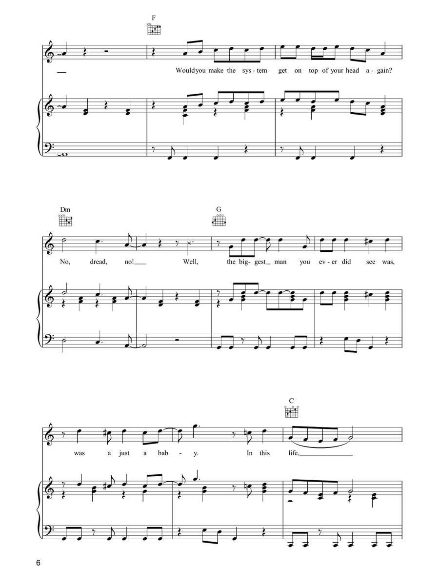 Coming In From The Cold Coming In From The Cold Guitar scores gallery preview page 6