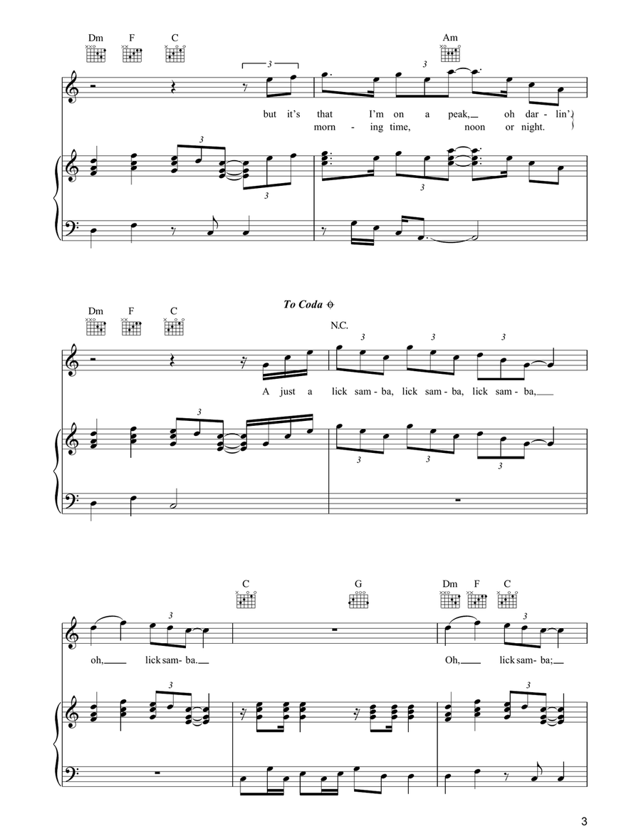 Lick Samba Guitar scores gallery preview page 3