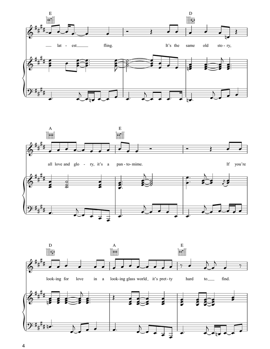 Mother Of Pearl Mother Of Pearl Piano, Vocal, Guitar scores gallery preview page 4