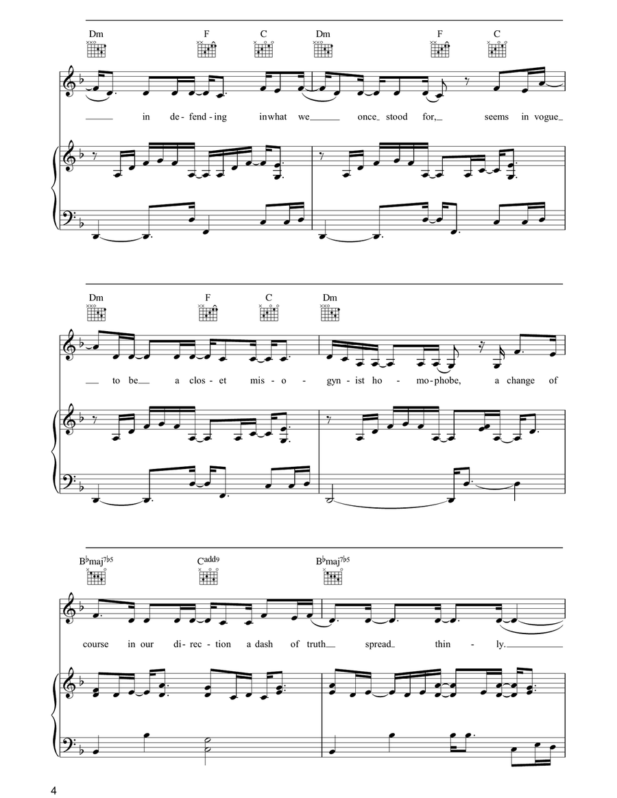 Pancake Pancake Piano, Vocal, Guitar scores gallery preview page 4