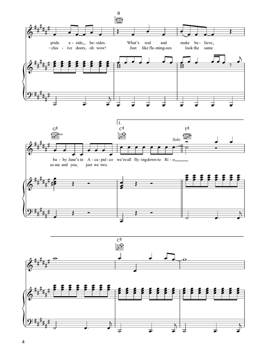 Virginia Plain Virginia Plain Piano, Vocal, Guitar scores gallery preview page 4