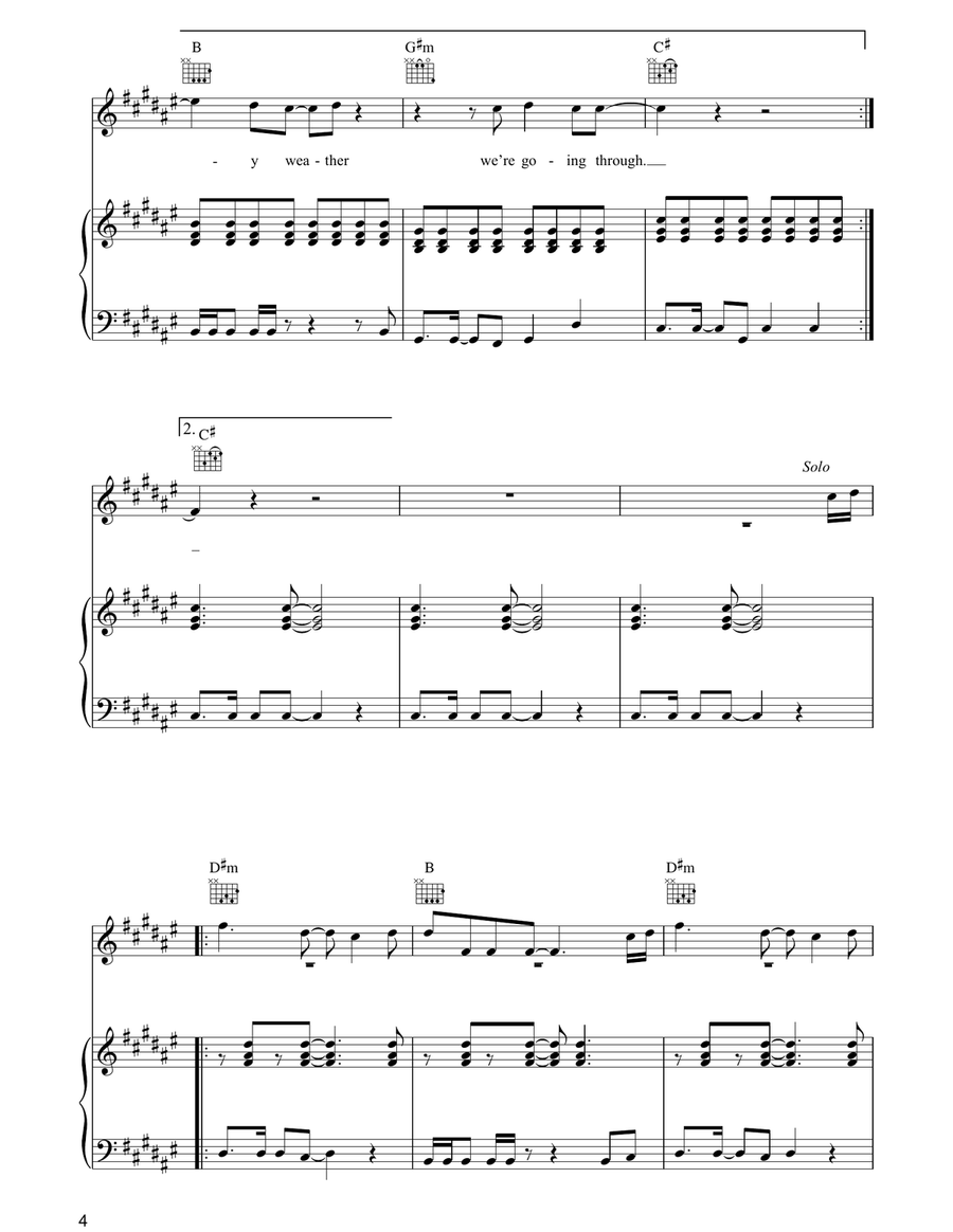 Same Old Scene Same Old Scene Piano, Vocal, Guitar scores gallery preview page 4