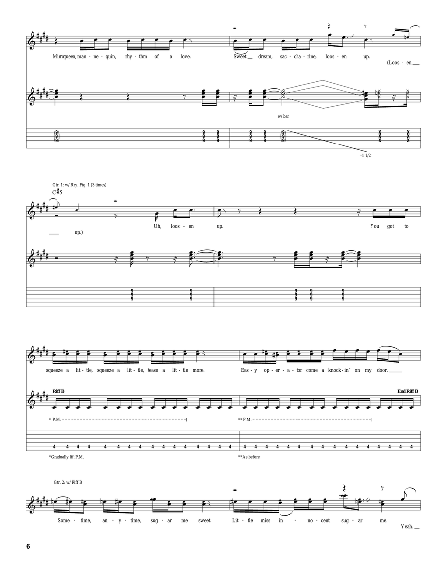 Pour Some Sugar On Me Pour Some Sugar On Me Acoustic Guitar scores gallery preview page 6