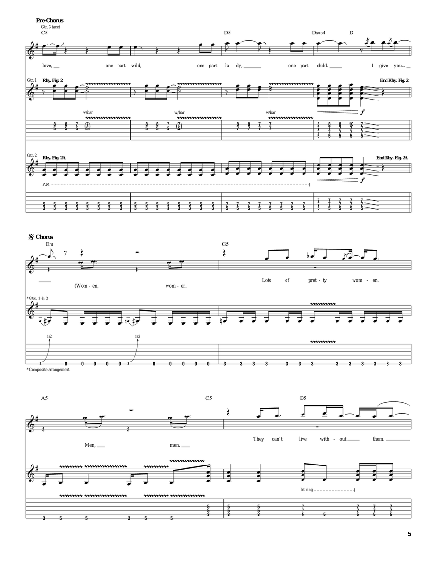 Women Women Acoustic Guitar scores gallery preview page 5
