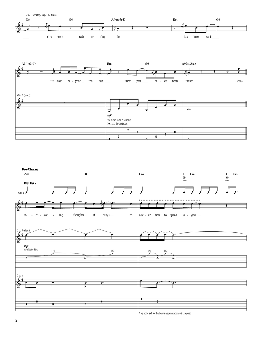 Beyond The Sun Beyond The Sun Acoustic Guitar scores gallery preview page 2