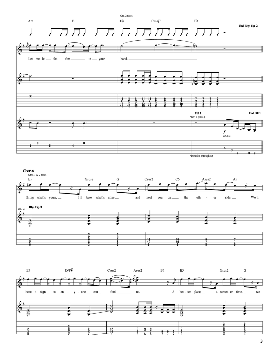Beyond The Sun Beyond The Sun Acoustic Guitar scores gallery preview page 3