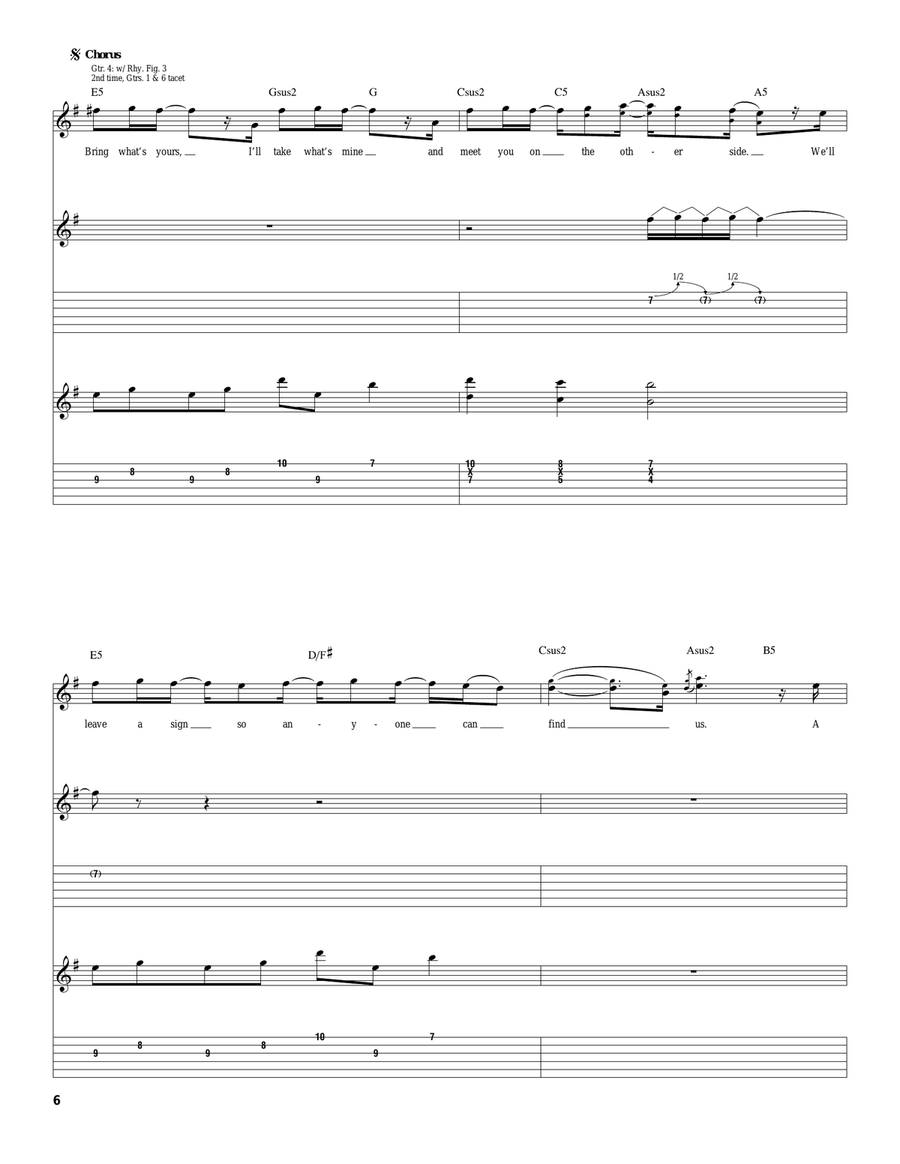 Beyond The Sun Beyond The Sun Acoustic Guitar scores gallery preview page 6