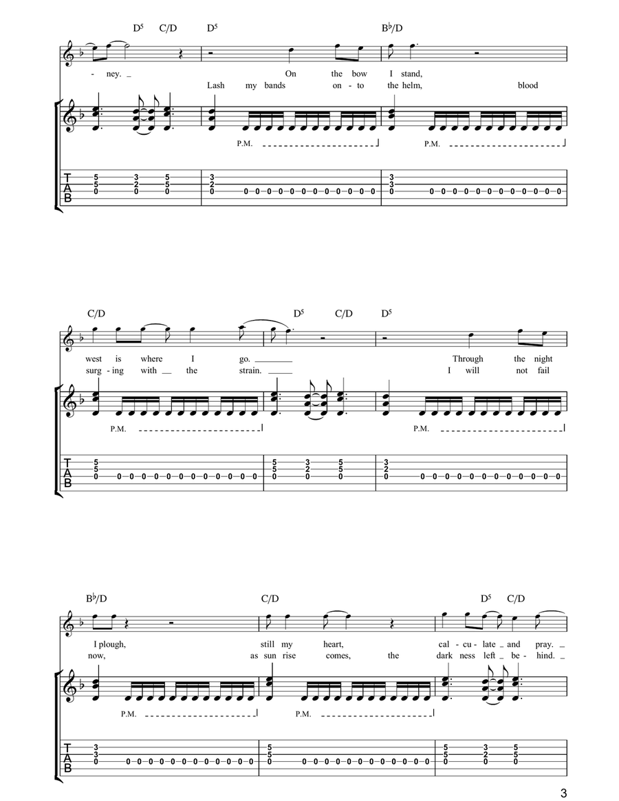 Ghost Of The Navigator Electric Guitar scores gallery preview page 3
