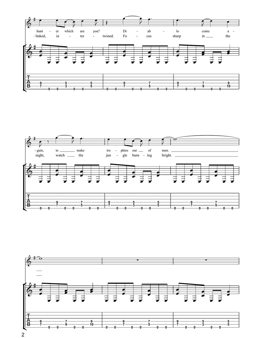 The Mercenary The Mercenary Electric Guitar scores gallery preview page 2