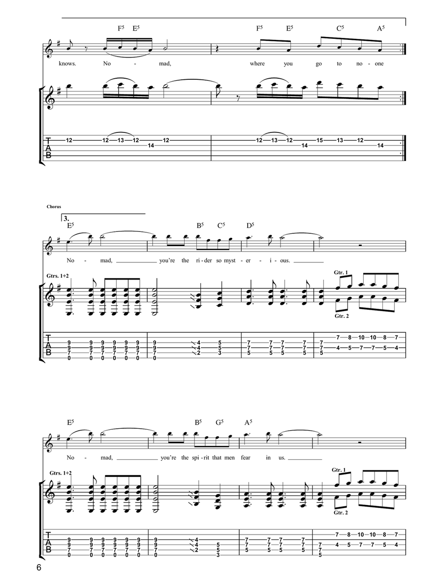 The Nomad The Nomad Electric Guitar scores gallery preview page 6