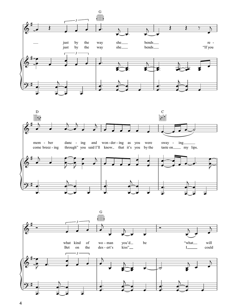 Don't Make Me Come To Vegas Piano, Vocal, Guitar scores gallery preview page 4