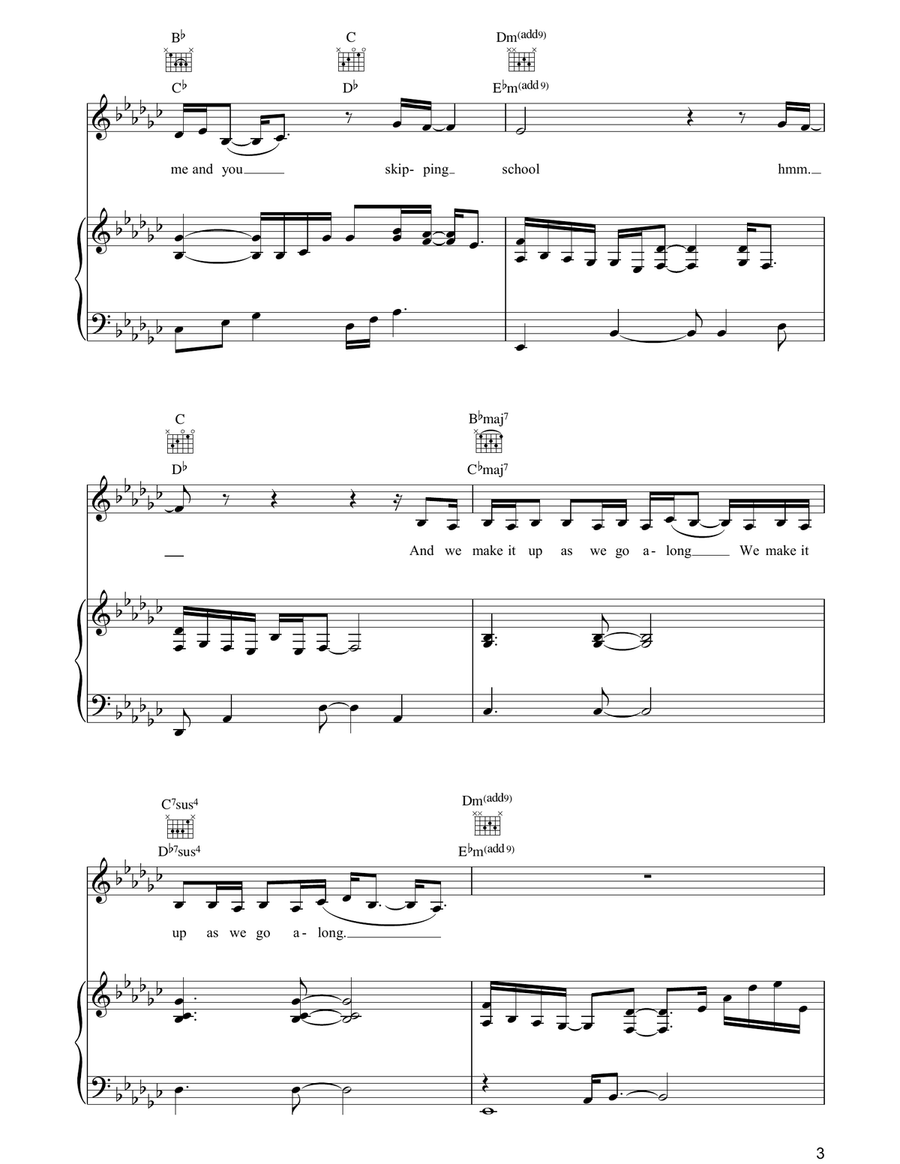 Gold Dust Gold Dust Piano, Vocal, Guitar scores gallery preview page 3