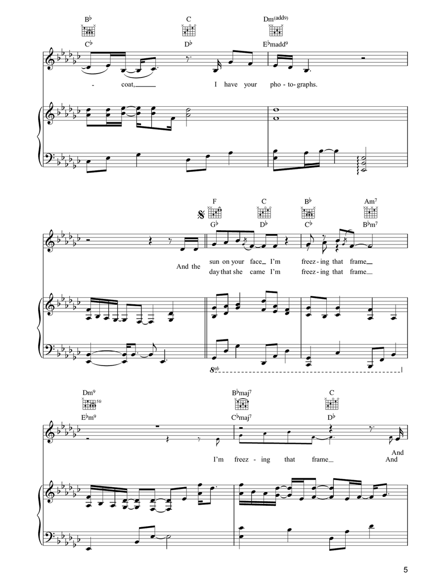 Gold Dust Gold Dust Piano, Vocal, Guitar scores gallery preview page 5