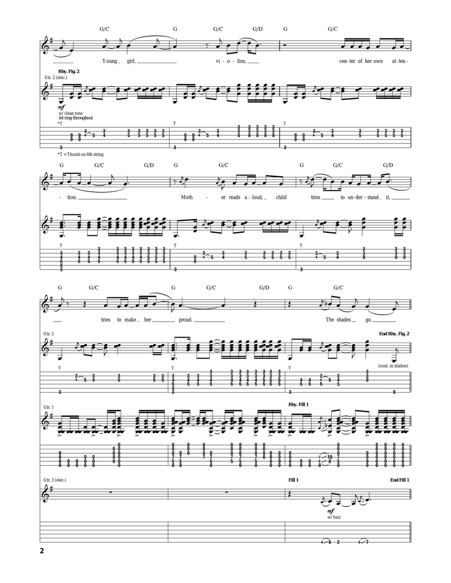 Daughter Daughter Acoustic Guitar scores gallery preview page 2
