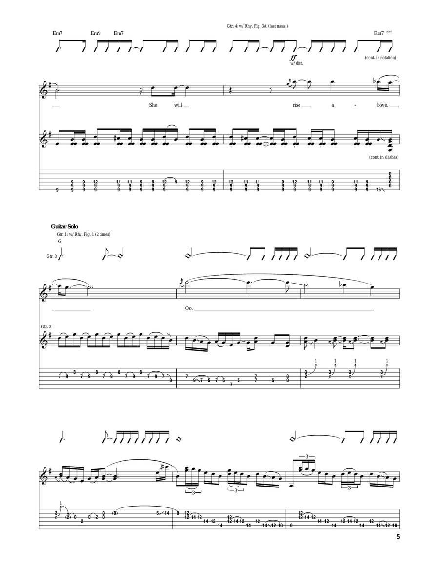 Daughter Daughter Acoustic Guitar scores gallery preview page 5