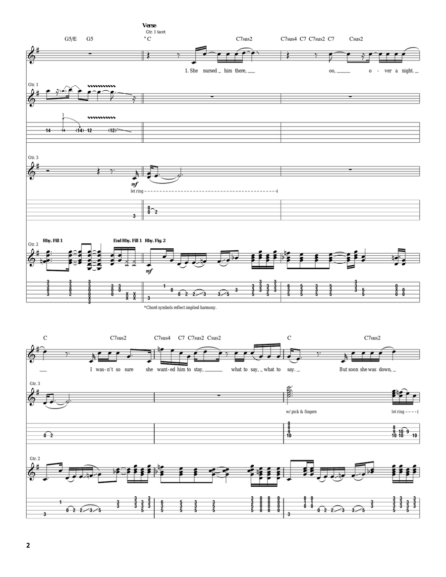 Dissident Dissident Acoustic Guitar scores gallery preview page 2