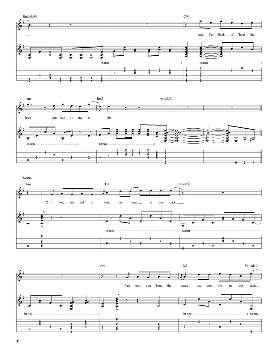 Badge (Royal Albert Hall version) Acoustic Guitar scores gallery preview page 2